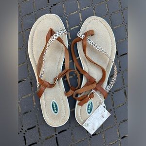 Dr Scholl’s Leopard Print Upper Leather Sandals Size 9M